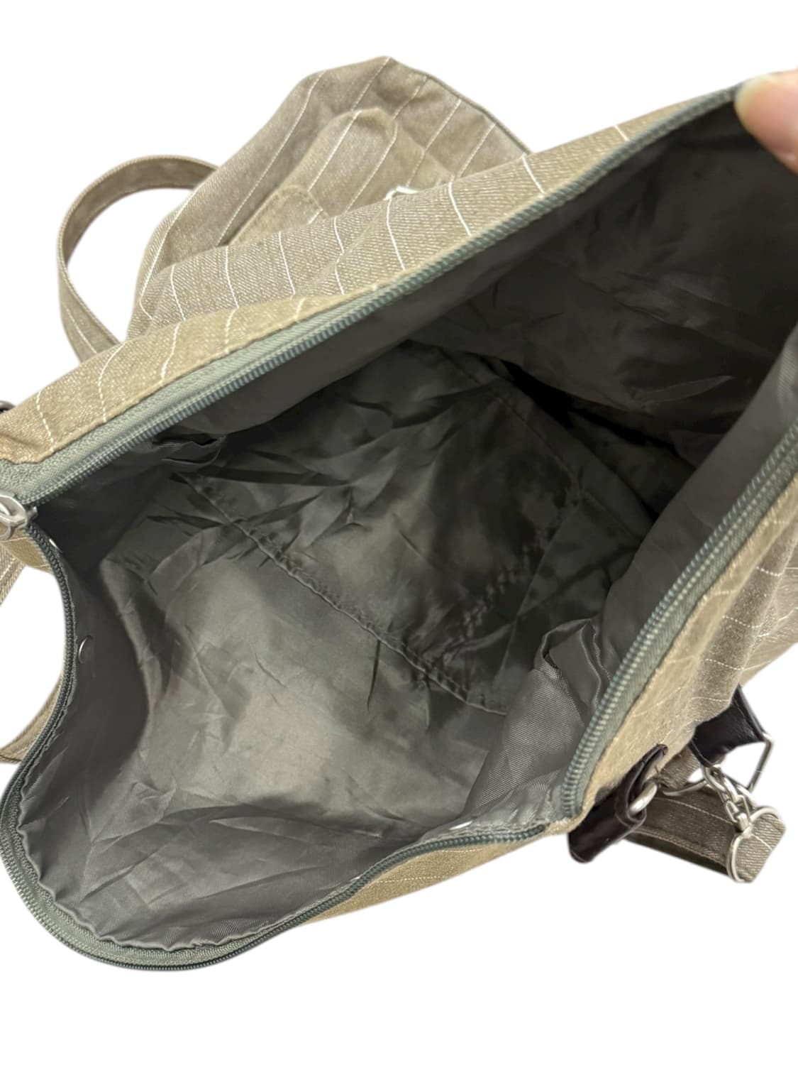 JPN 모카 스트라이프 스터드 포켓 벨트 모리걸 숄더백 크로스백 상품이미지7