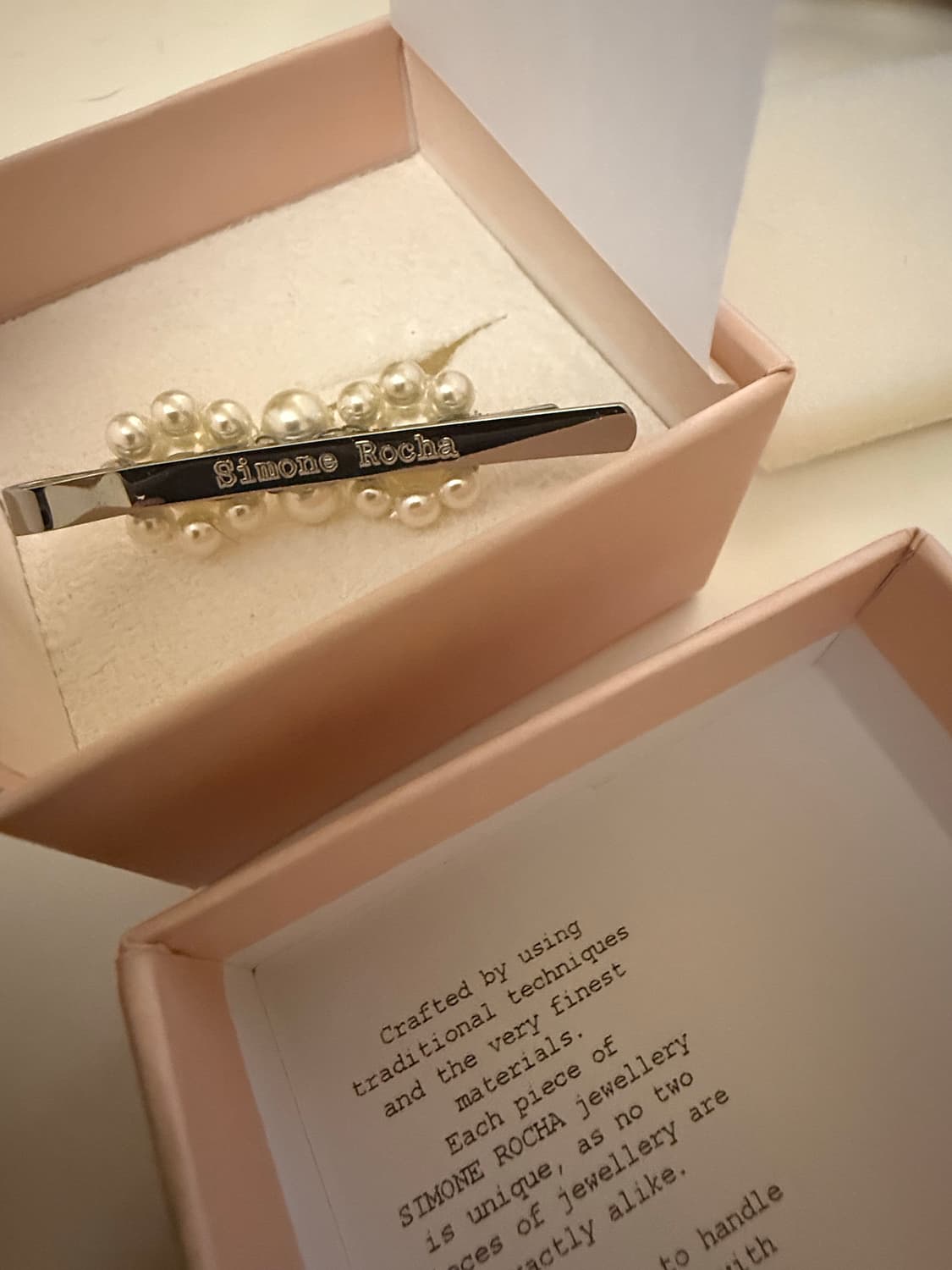 시몬로샤 미니 플라워 펄 진주 헤어핀 상품이미지3