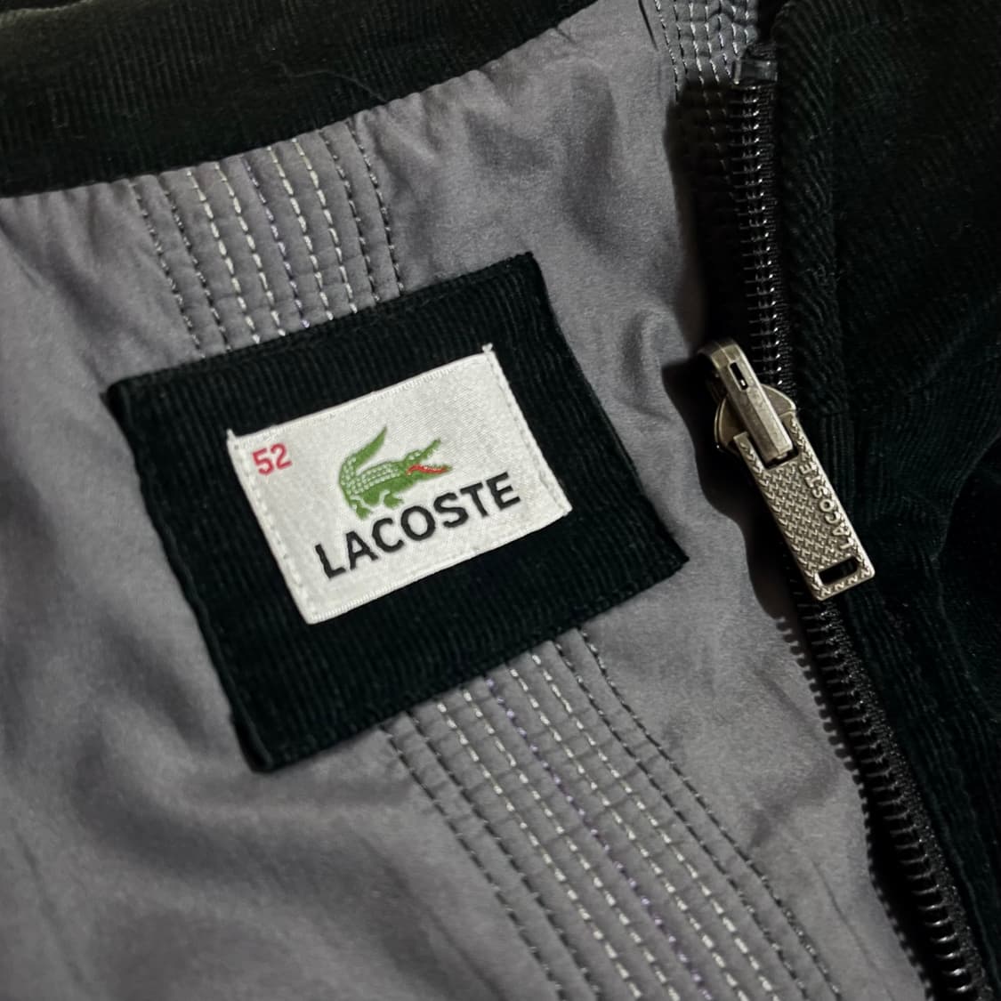 라코스테 올블랙 코듀로이 베스트 상품이미지5