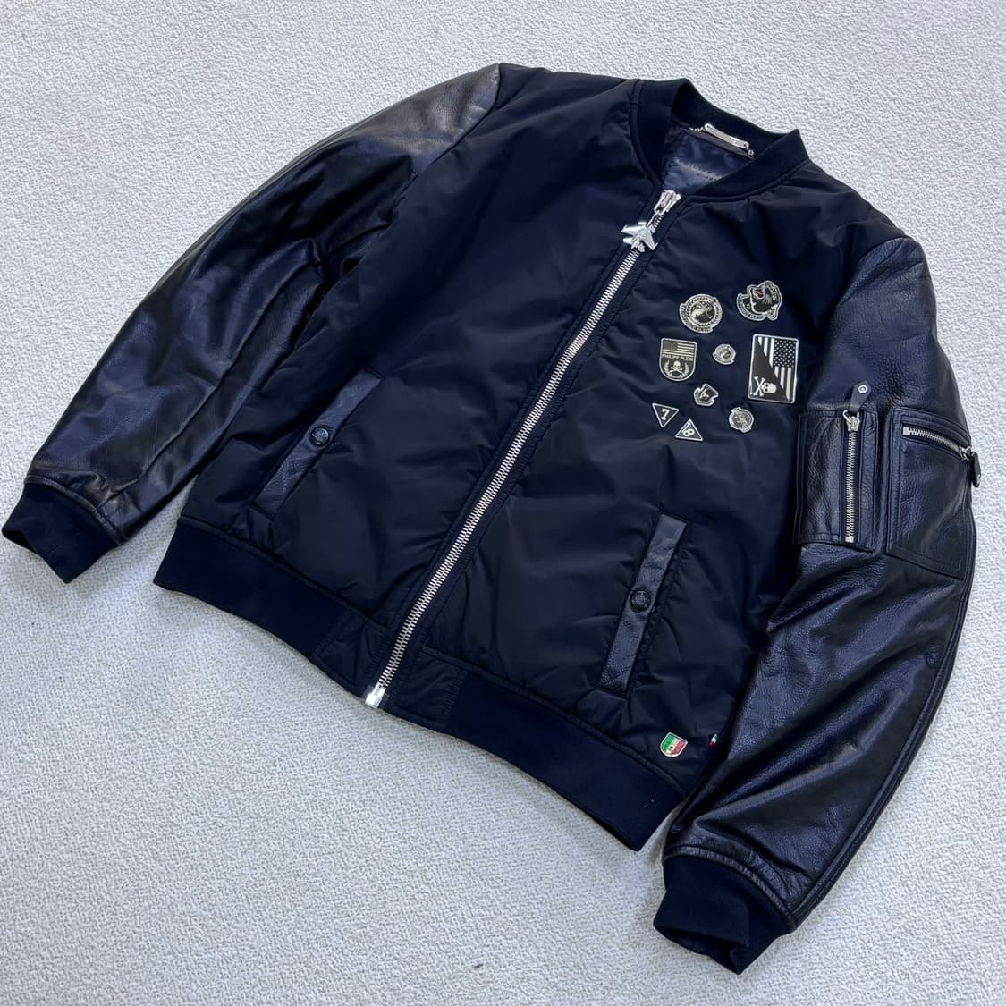 XL 필립플레인 남성 가죽 봄버 재킷 0319E 상품이미지1