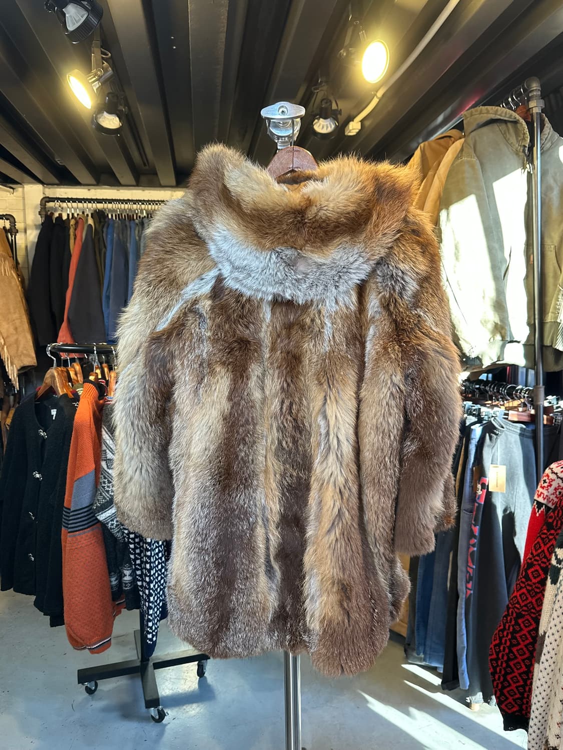 euro 헤비 리얼 퍼 코트 Made in denmark 상품이미지2