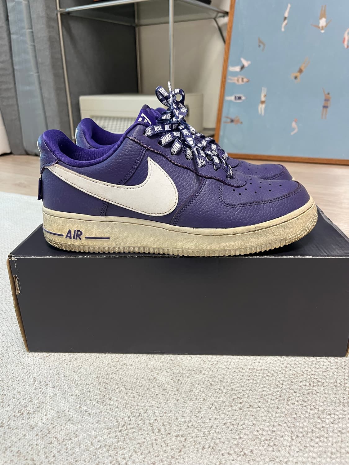 나이키 에어포스1 '07 LV8 nba 코트 퍼플 250 상품이미지5