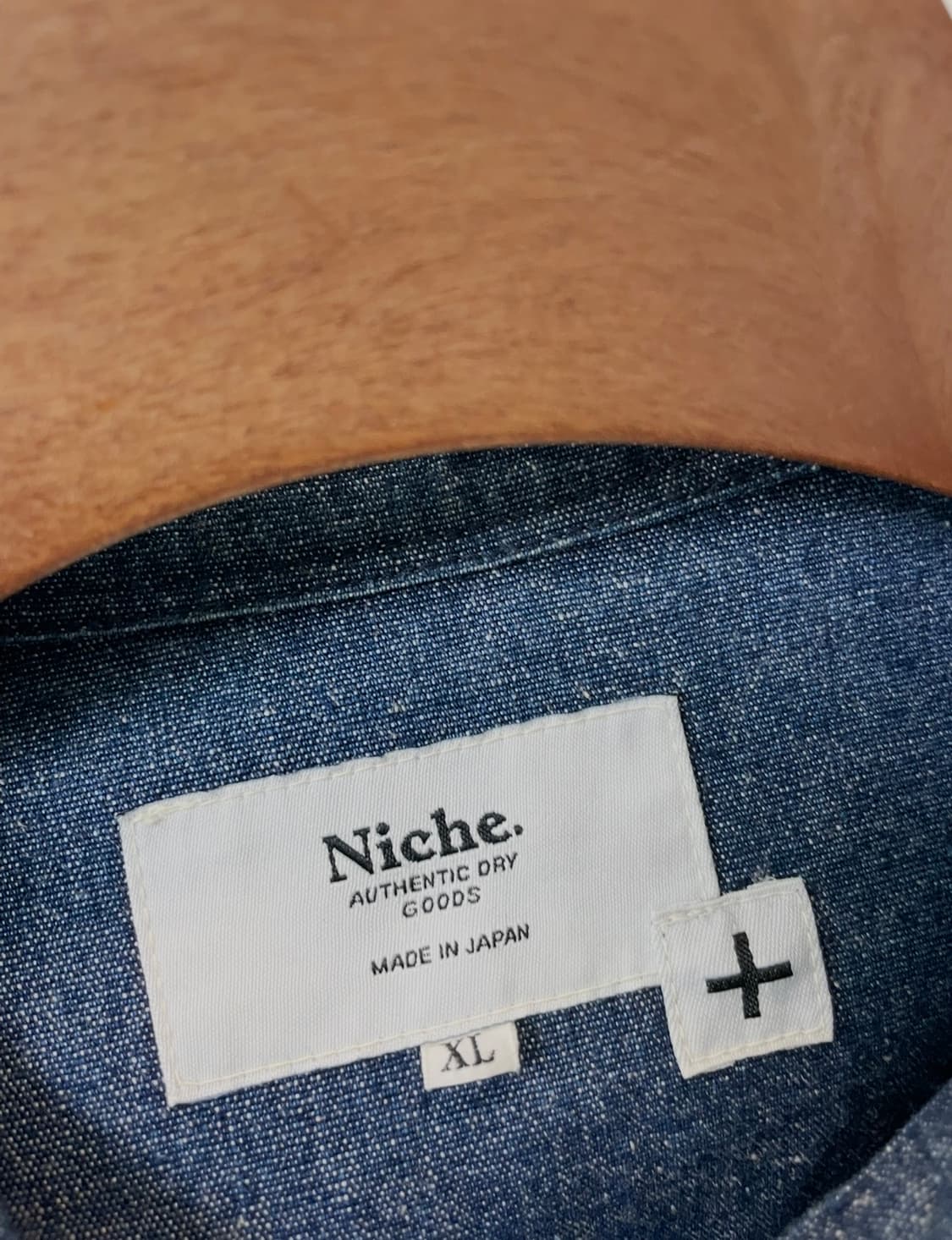 (XL) Niche 니치 투포켓 인디고 데님 셔츠 상품이미지6