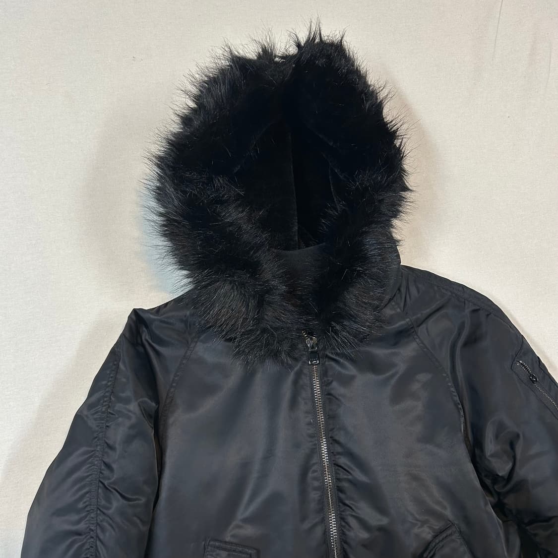 M) DKNY N2B 덕다운 패딩 봄버 자켓 블랙 상품이미지5