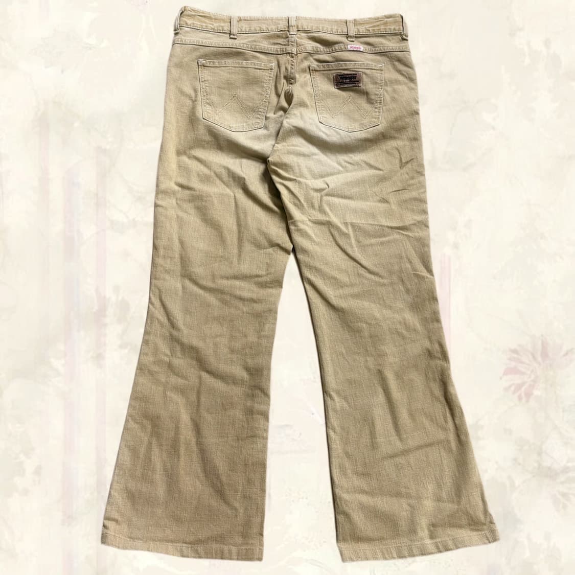 (이체시에눌) 일본 Wrangler 브랜드 대장 베이지 워싱 팬츠 상품이미지2