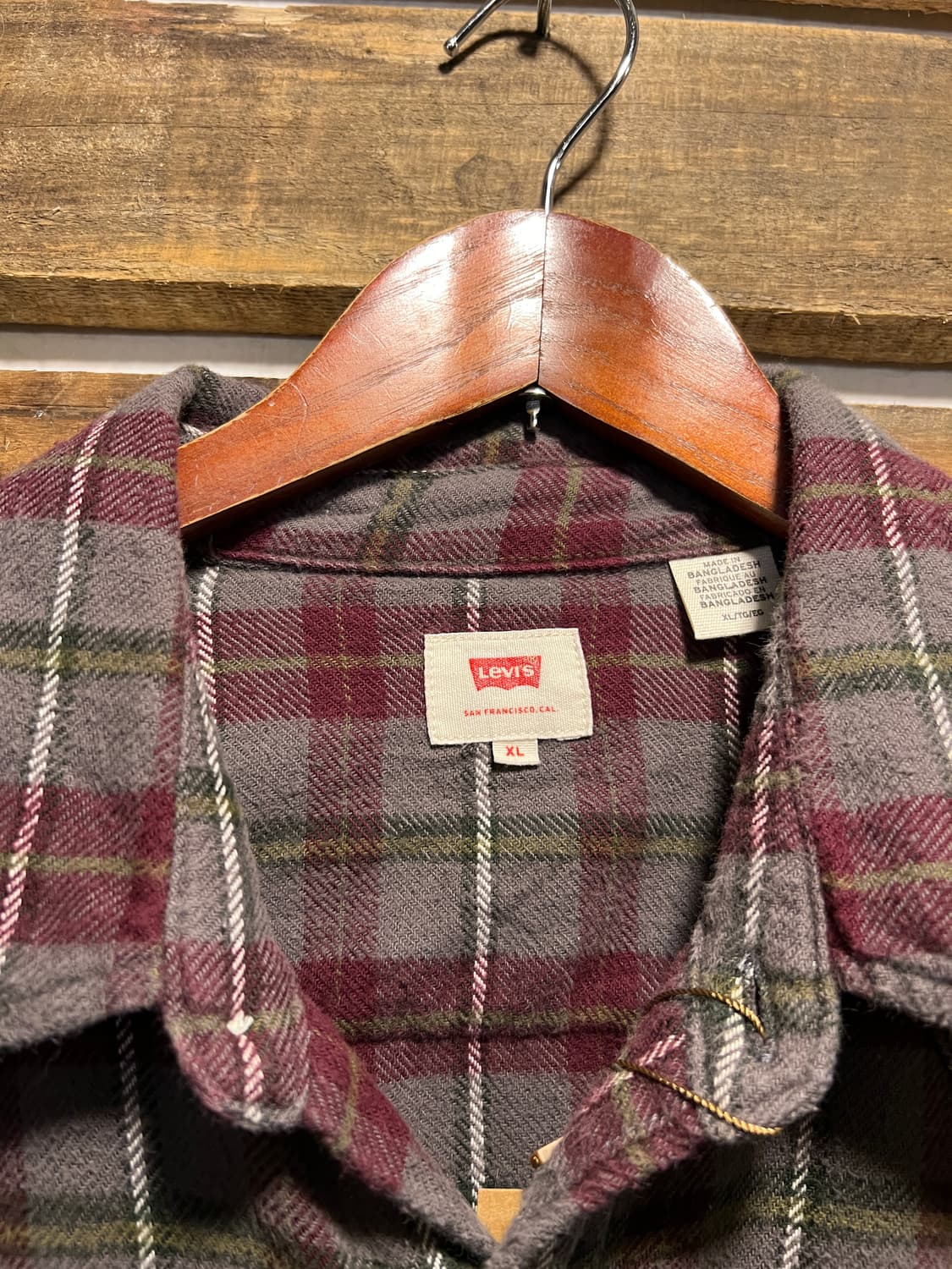 [XL]리바이스 타탄체크 웨스턴 플란넬 셔츠 상품이미지2