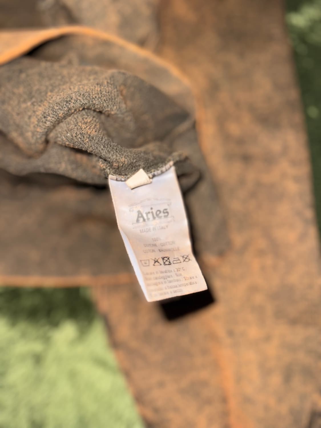 [M] ARIES 애리즈 No problemo 애시드 워싱 스웻셔츠 상품이미지6