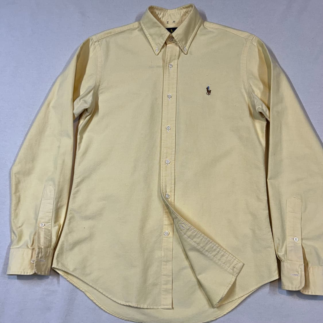 S) 폴로 랄프로렌 옐로우 클래식 옥스포드 셔츠 신형 상품이미지2