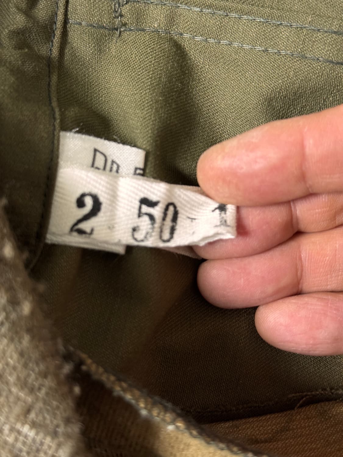 체코군 파카 카키색 50사이즈 상품이미지5