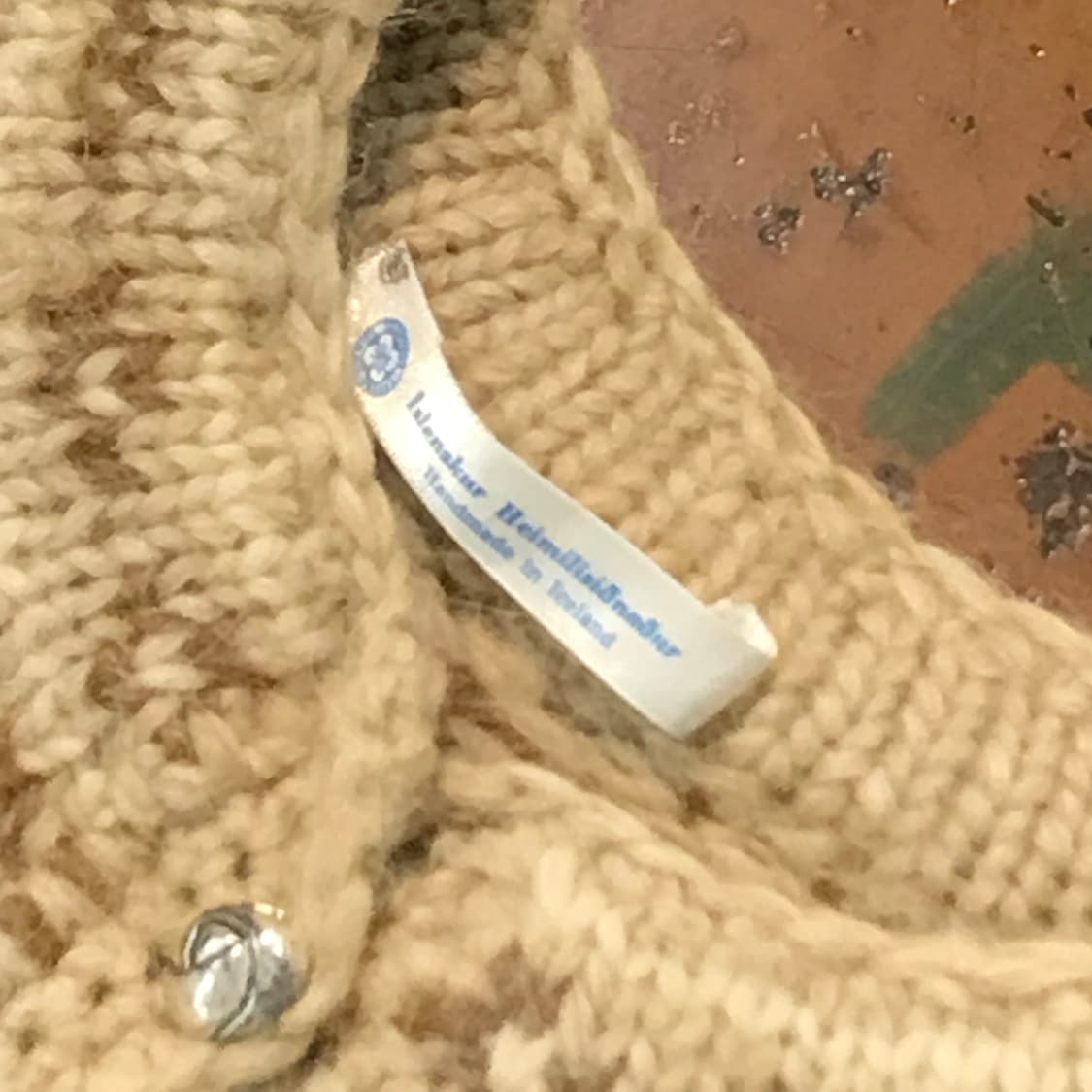 VTG 빈티지 노르딕 패턴 울 라운드넥 가디건 남성 105 여성 오버핏 상품이미지5