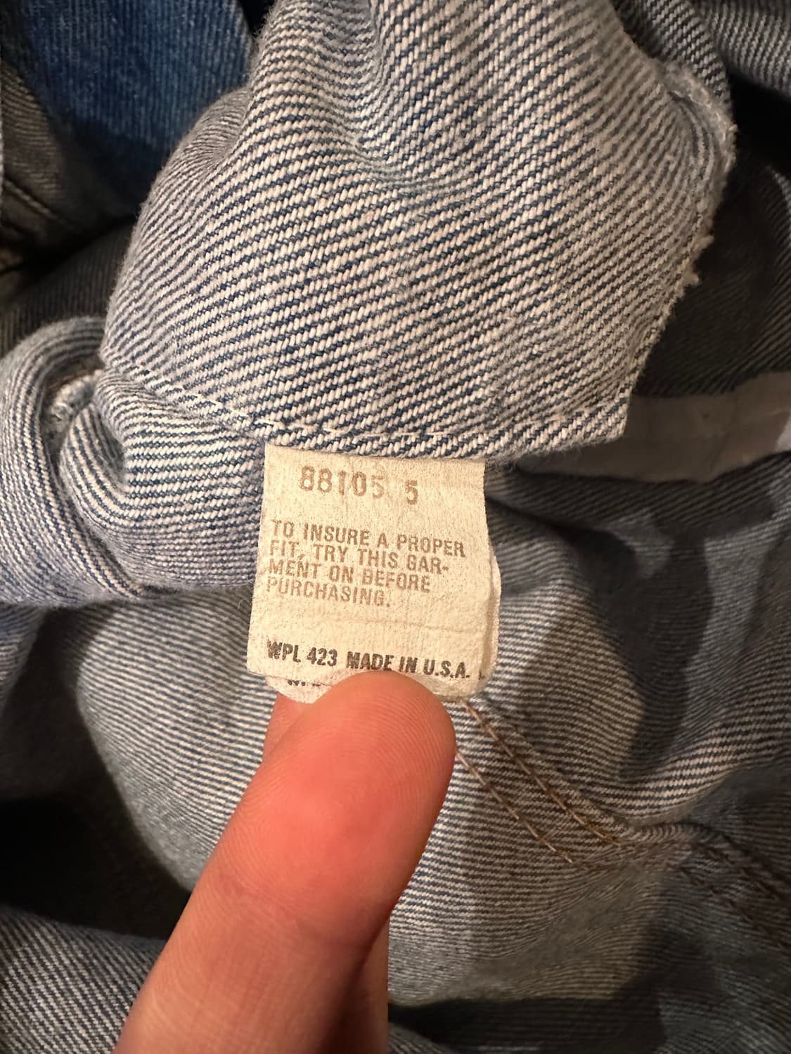 80s USA 빈티지 리바이스 71506 3세대 데님 트러커 자켓 상품이미지6