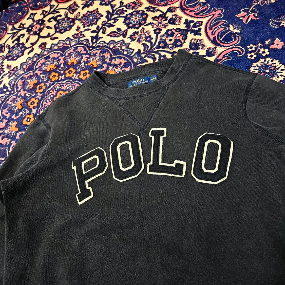폴로랄프로렌 스펠아웃 빅로고 기모 맨투맨 S size 상품이미지3