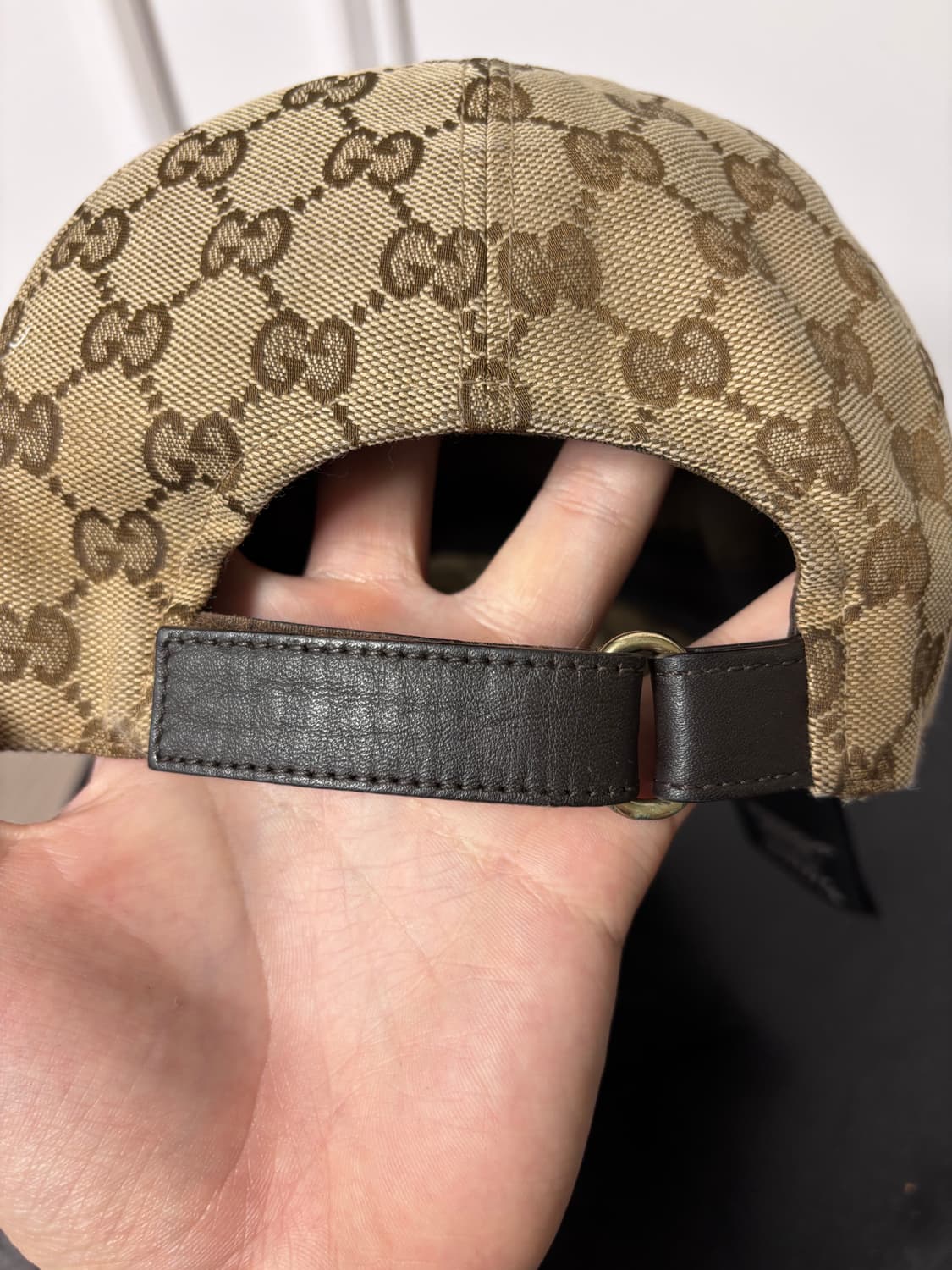 구찌 GG 로고 볼캡 모자 L 상품이미지4