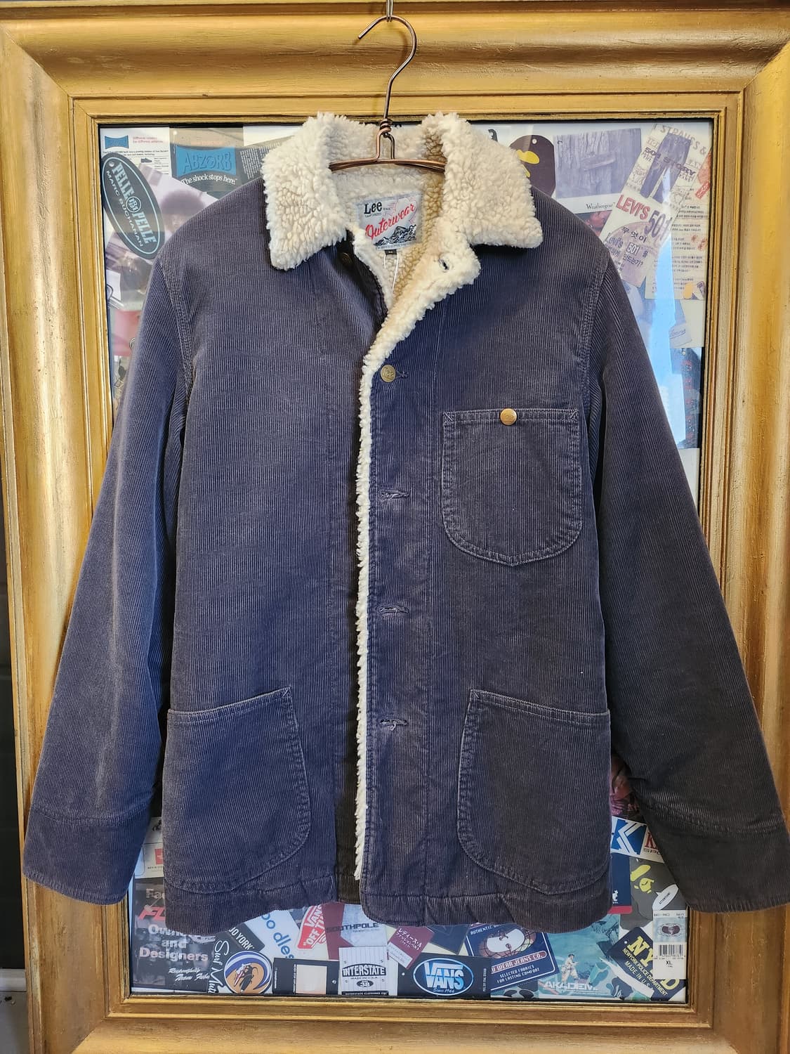 Lee Navy Corduroy Shearling Jacket 상품이미지1