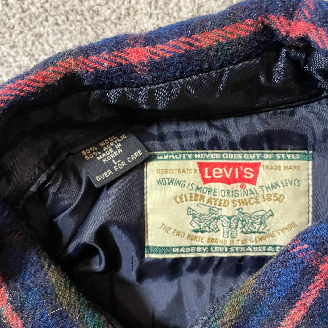 리바이스 체크 울 셔츠 상품이미지4
