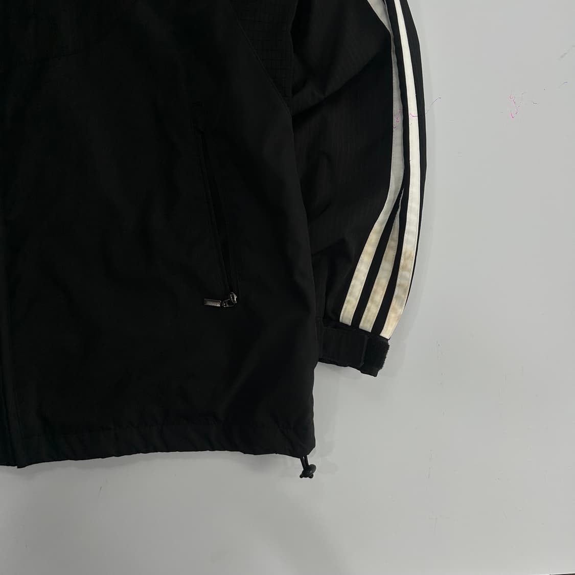 Adidas 아디다스 삼각로고 블랙 트랙탑 바람막이 상품이미지4