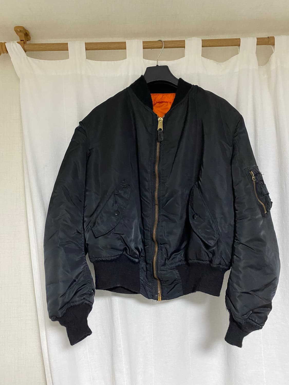 90s USA 알파인더스트리 ma-1 플라이트자켓 상품이미지1