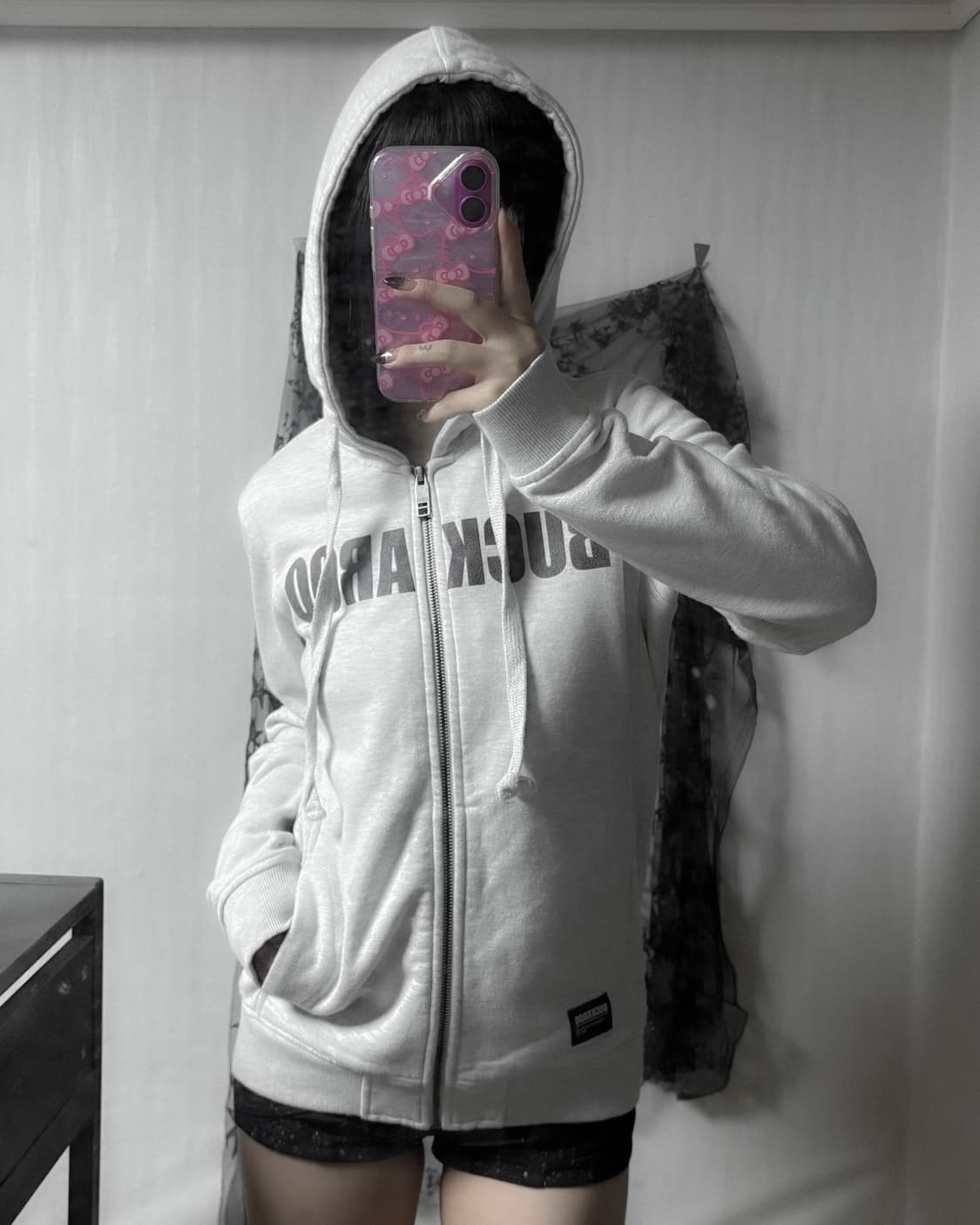 버카루 레터링 후드집업  상품이미지3