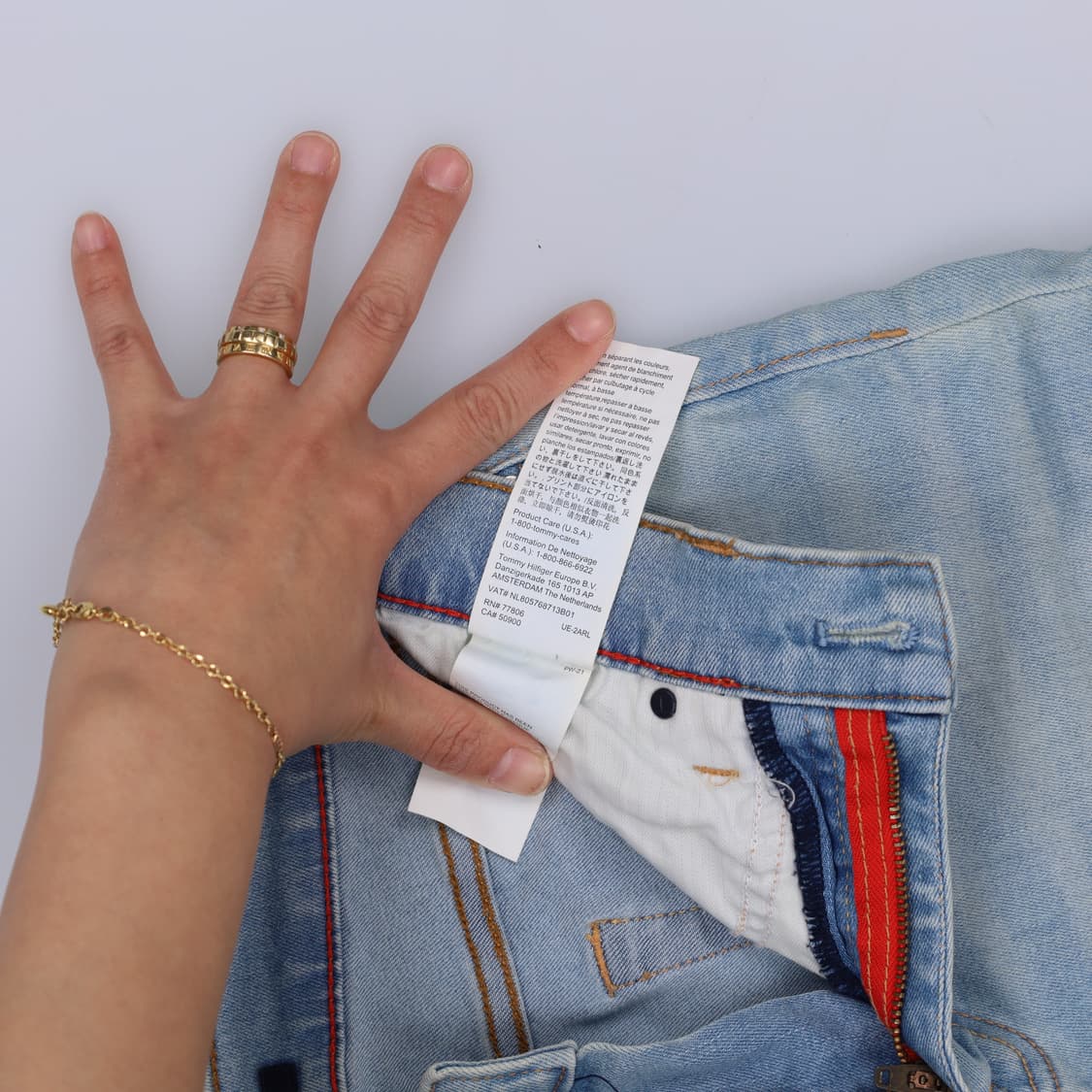 2 타미힐피거 연청 데님팬츠 0331H1 상품이미지4