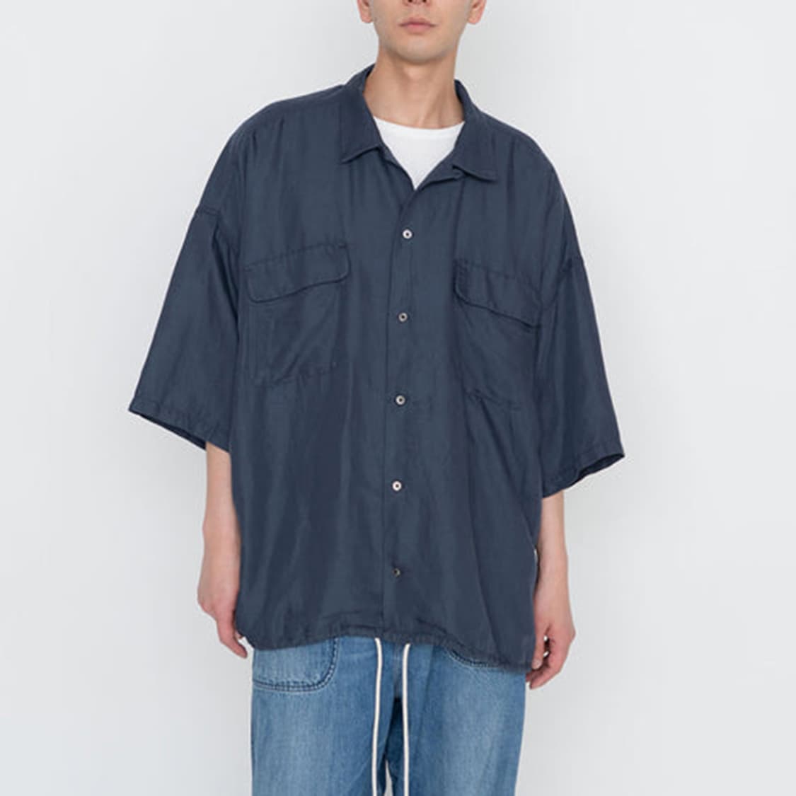 nanamica Open Collar Cupra Hemp Shirt 상품이미지3