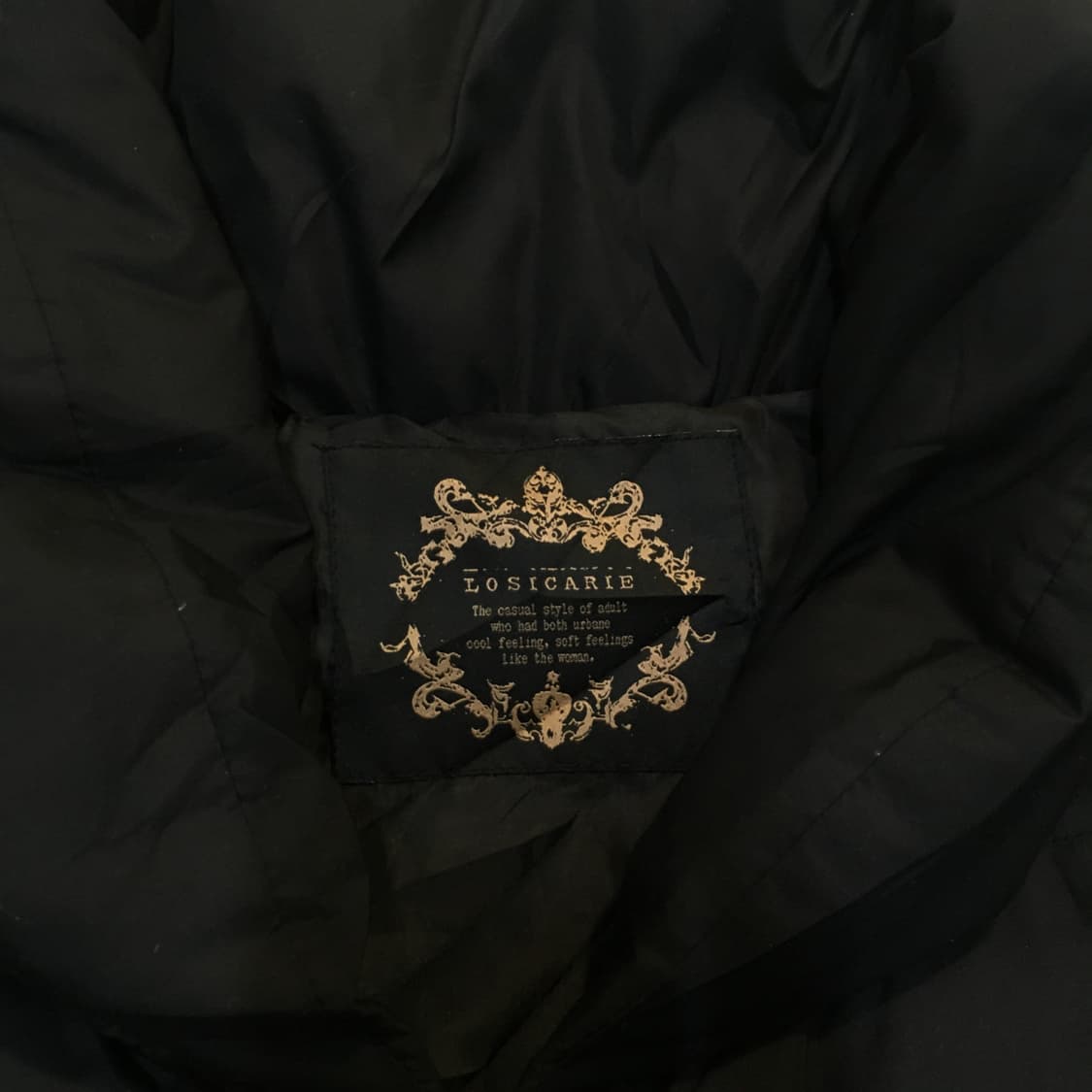 빈티지 로즈 블랙 롱 패딩 y2k 스트릿 갸루 펑키 일본빈티지728 상품이미지4