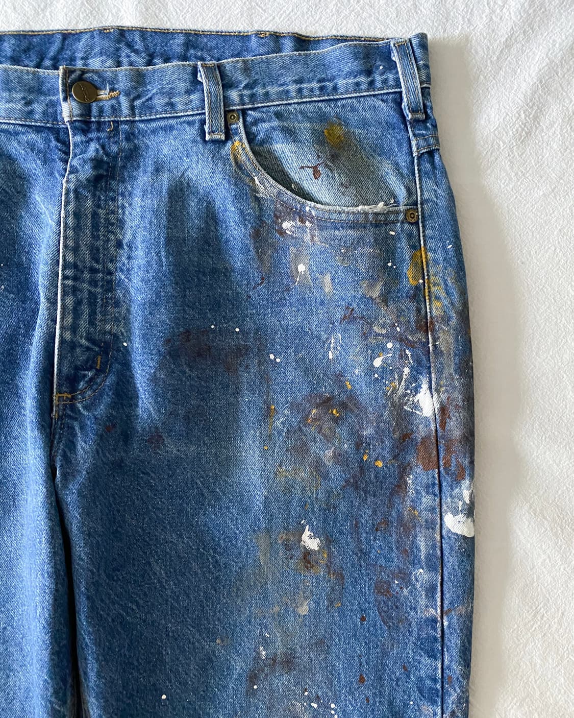 칼하트 페인팅 데님 팬츠 상품이미지4