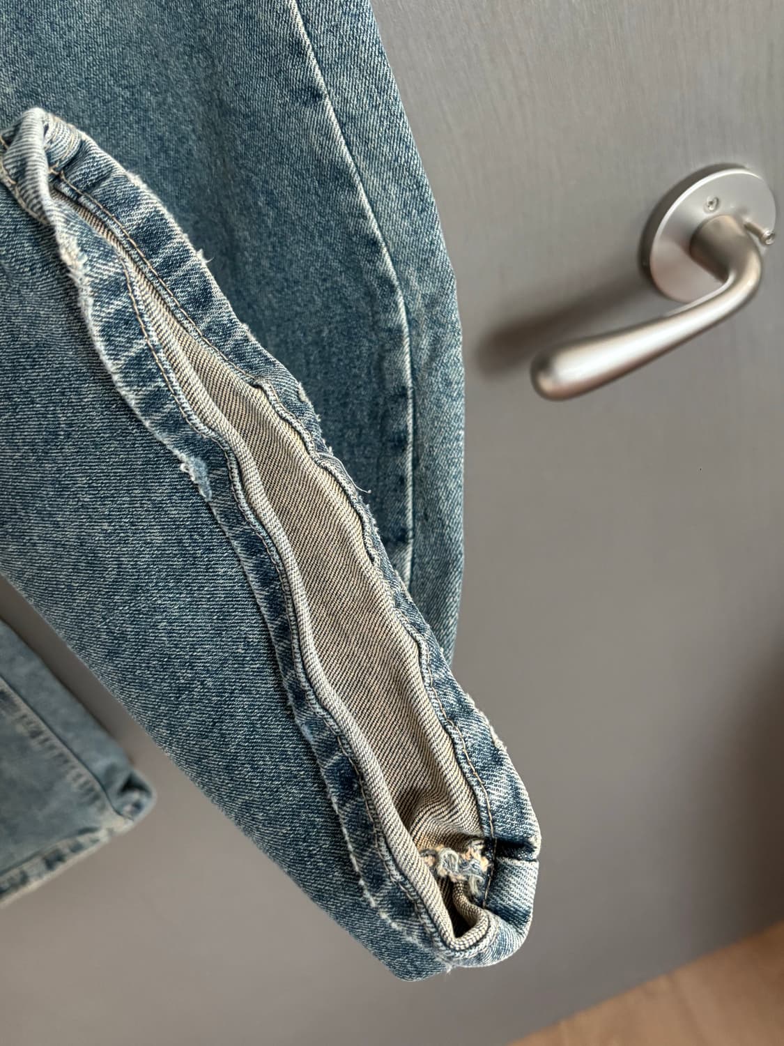 이네기 베어부츠컷 데님팬츠M 상품이미지5