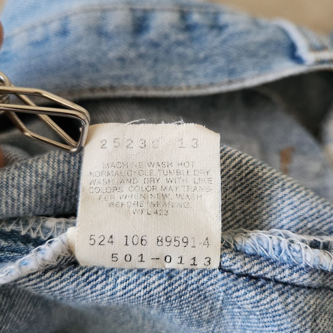 80s 빈티지 USA Levi's 리바이스 501 중청 W32 L32 상품이미지8