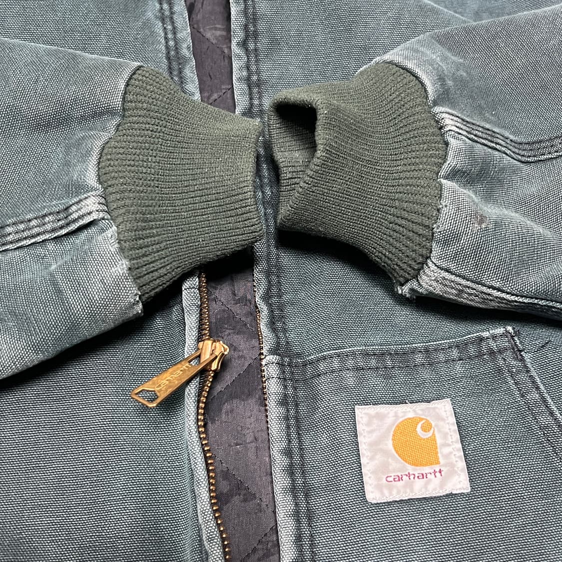 칼하트 덕 액티브 후드집업 그린 상품이미지4