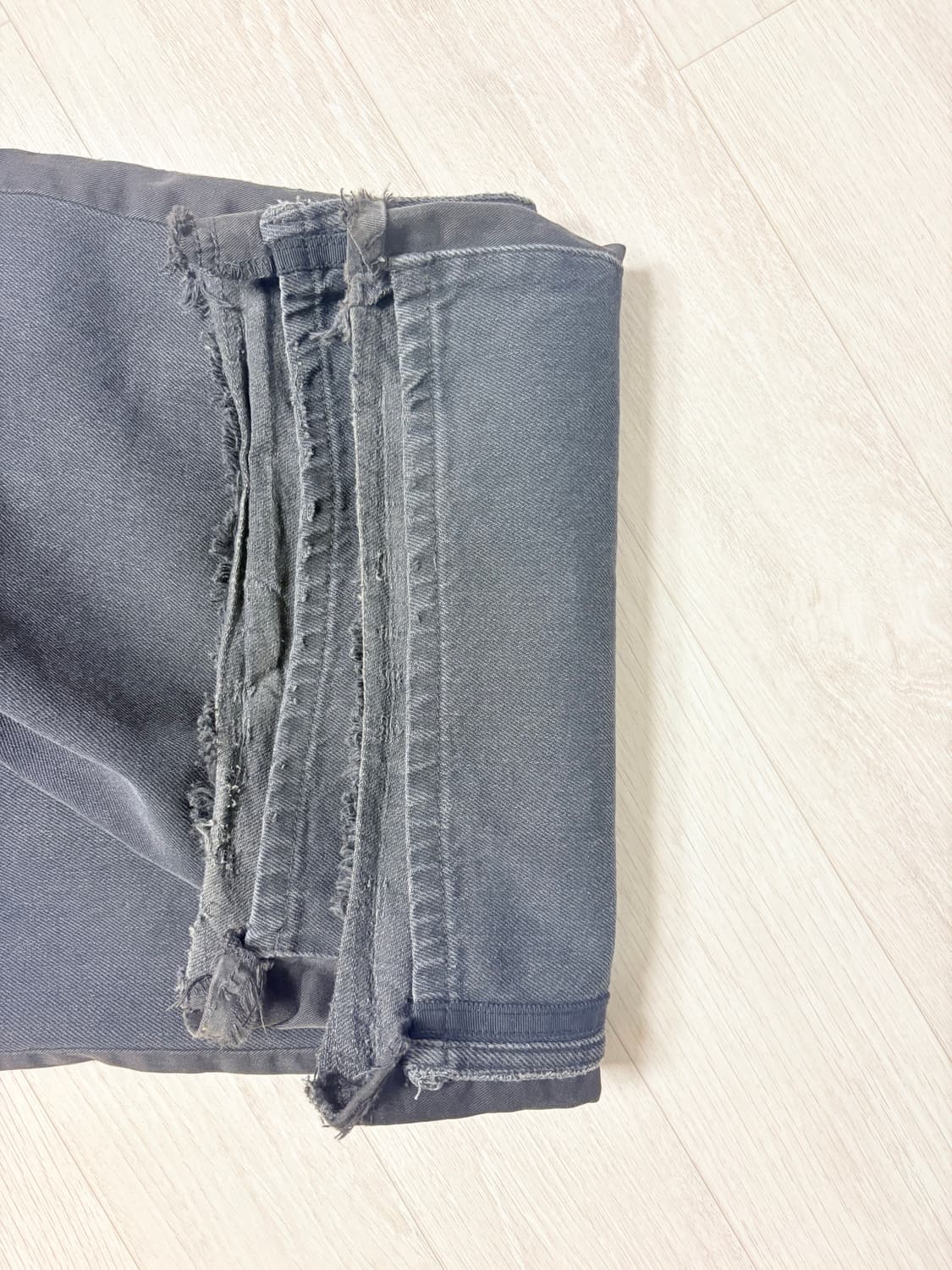 3)폴리테루 리빌드 고시마 데님 워시드블랙 002 상품이미지5