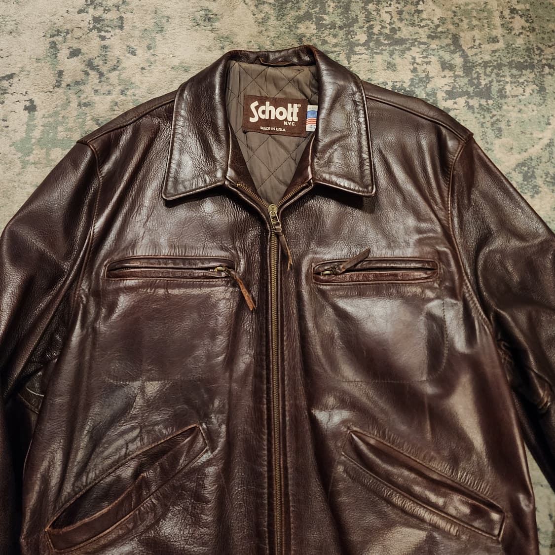 90s SCHOTT 소가죽 스포츠자켓 상품이미지2