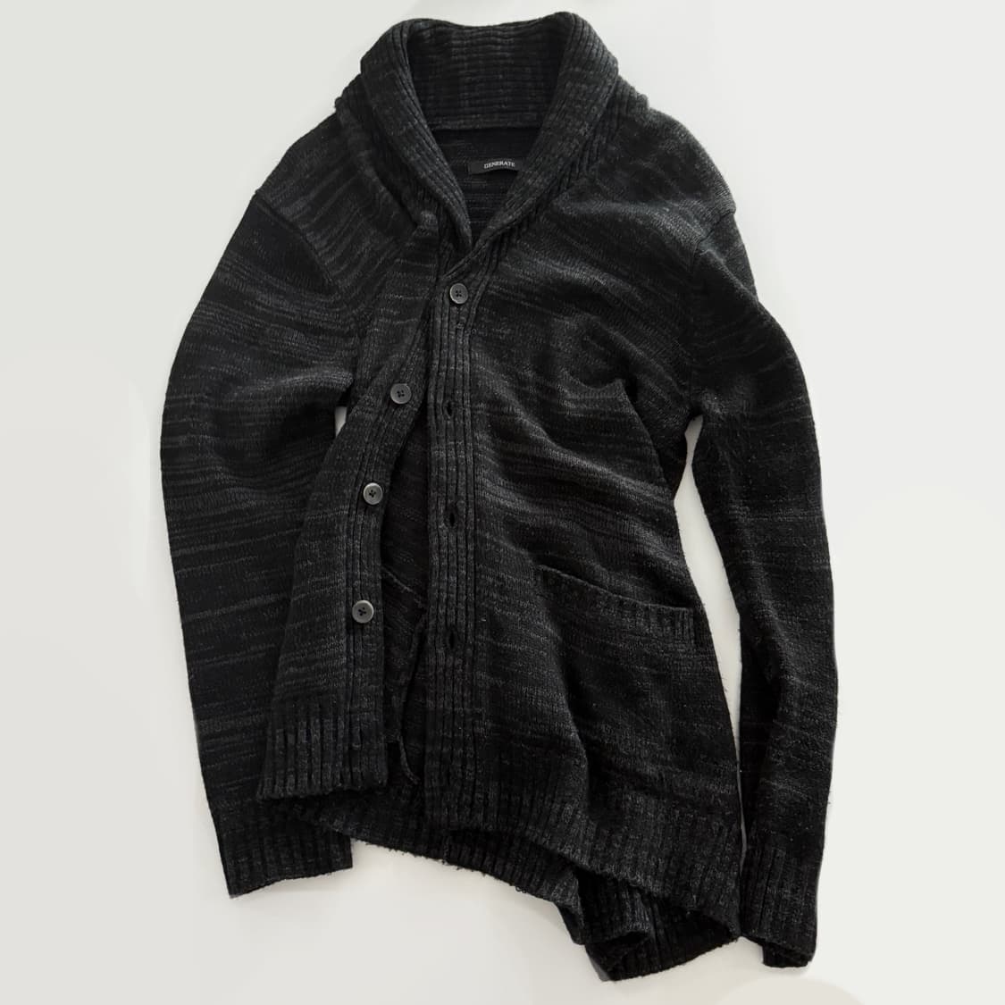 빈티지 니트 가디건 블랙 상품이미지1