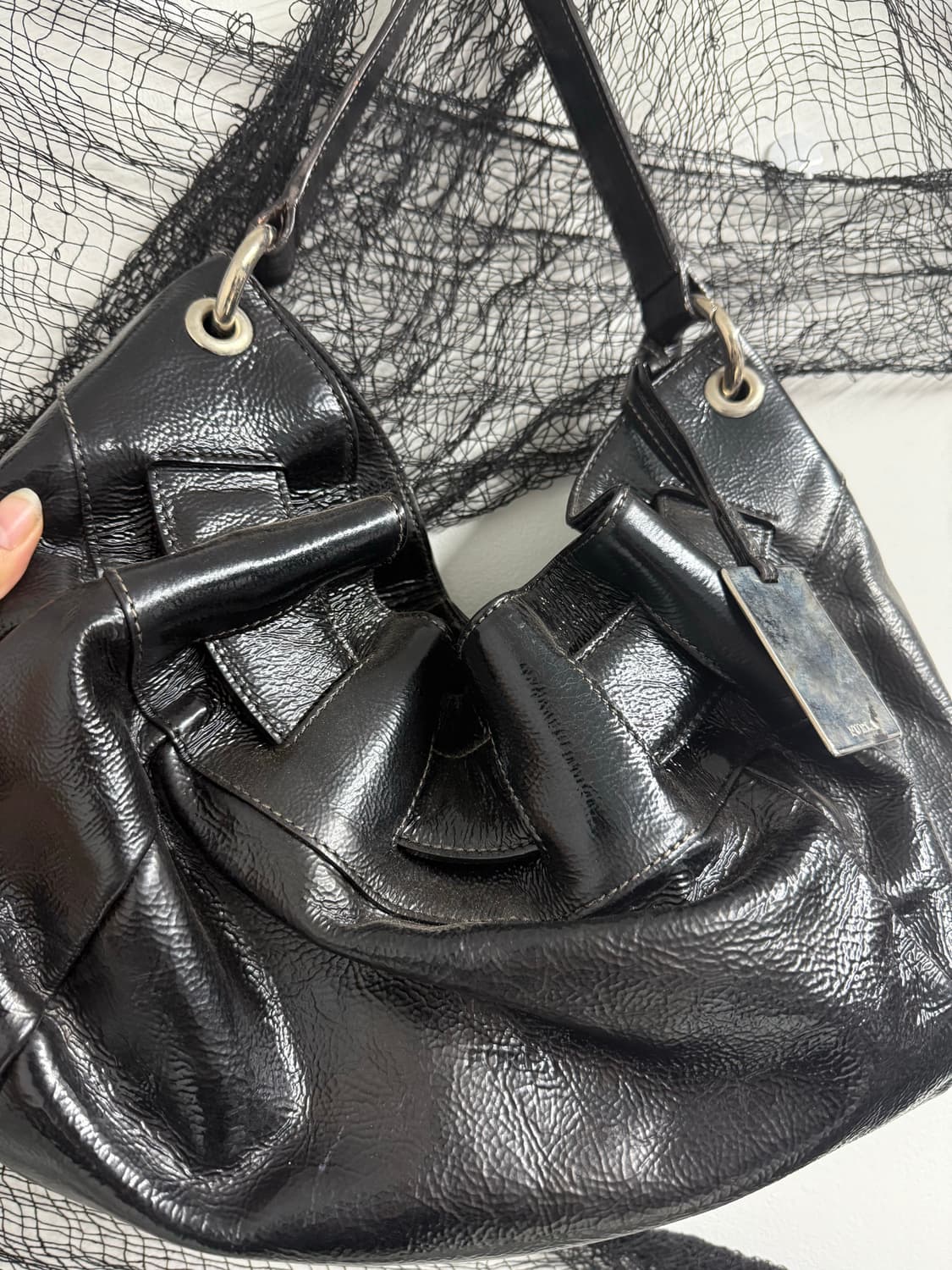 00s leather detailed bag 상품이미지3