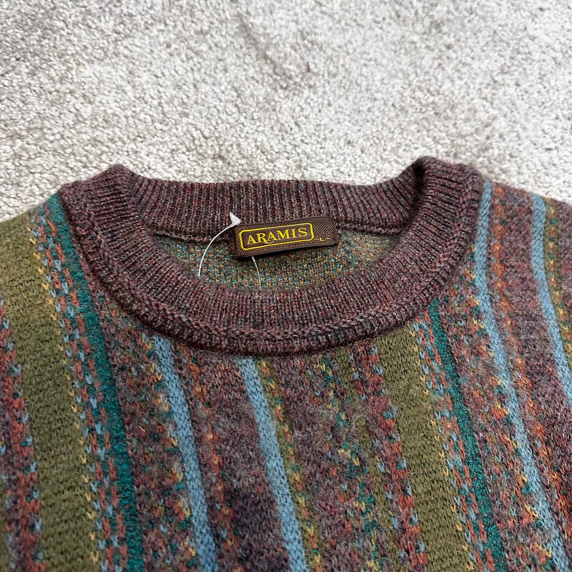 빈티지 에스닉 라운드 울 니트M 상품이미지2