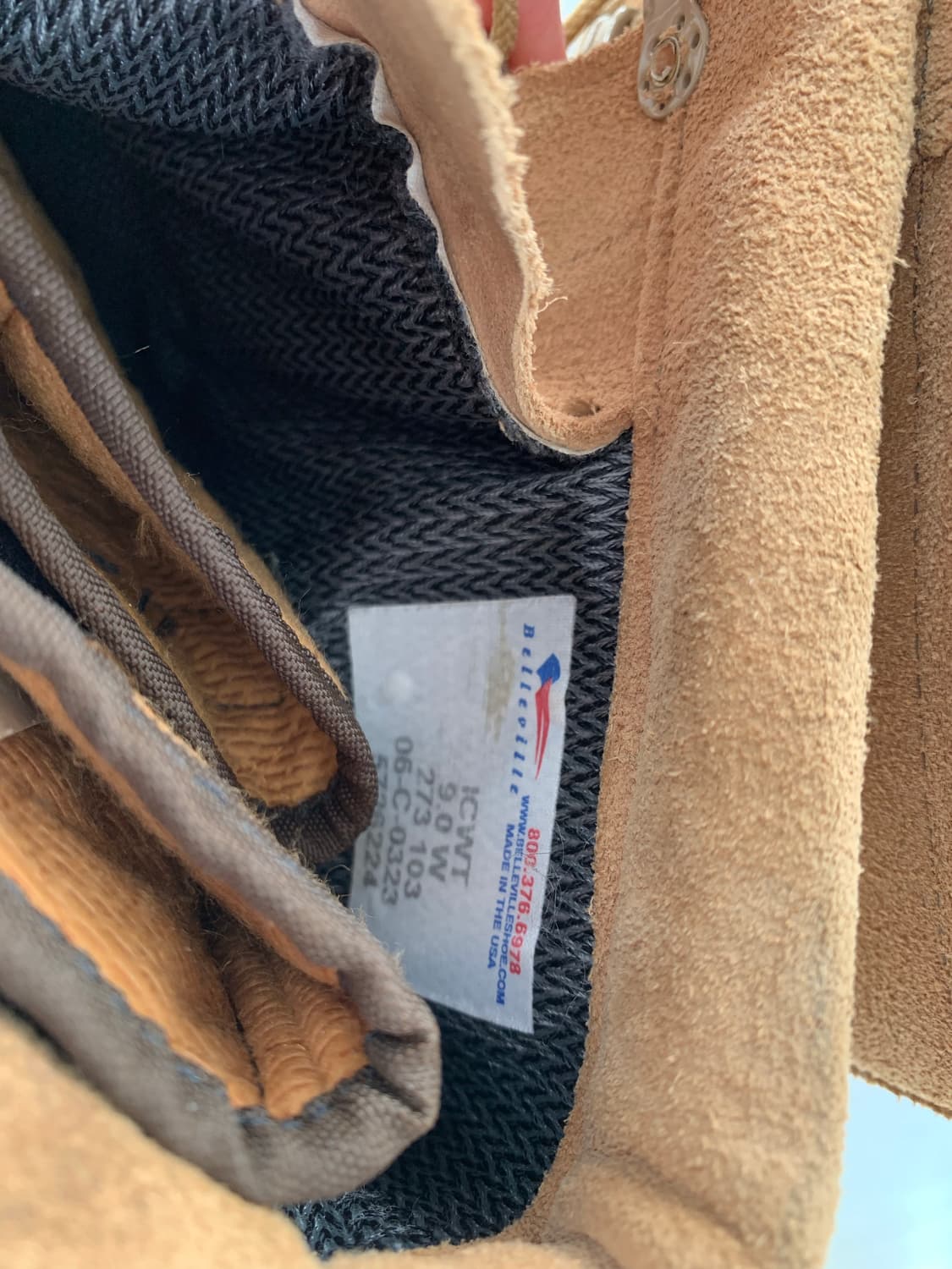 BELLEVILLE 부츠 워커 미군 사막 전투화 스웨이드 상품이미지7