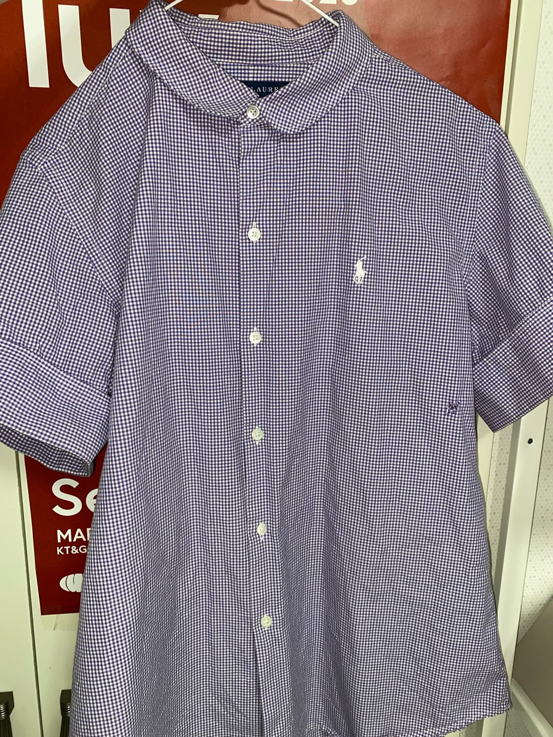 폴로 체크 반팔 셔츠 상품이미지1