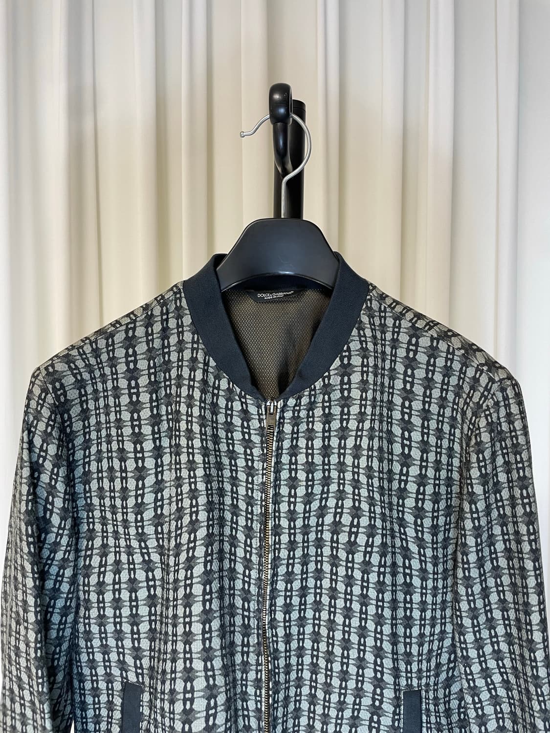 돌체앤가바나 체크 패턴 봄버 자켓 상품이미지3