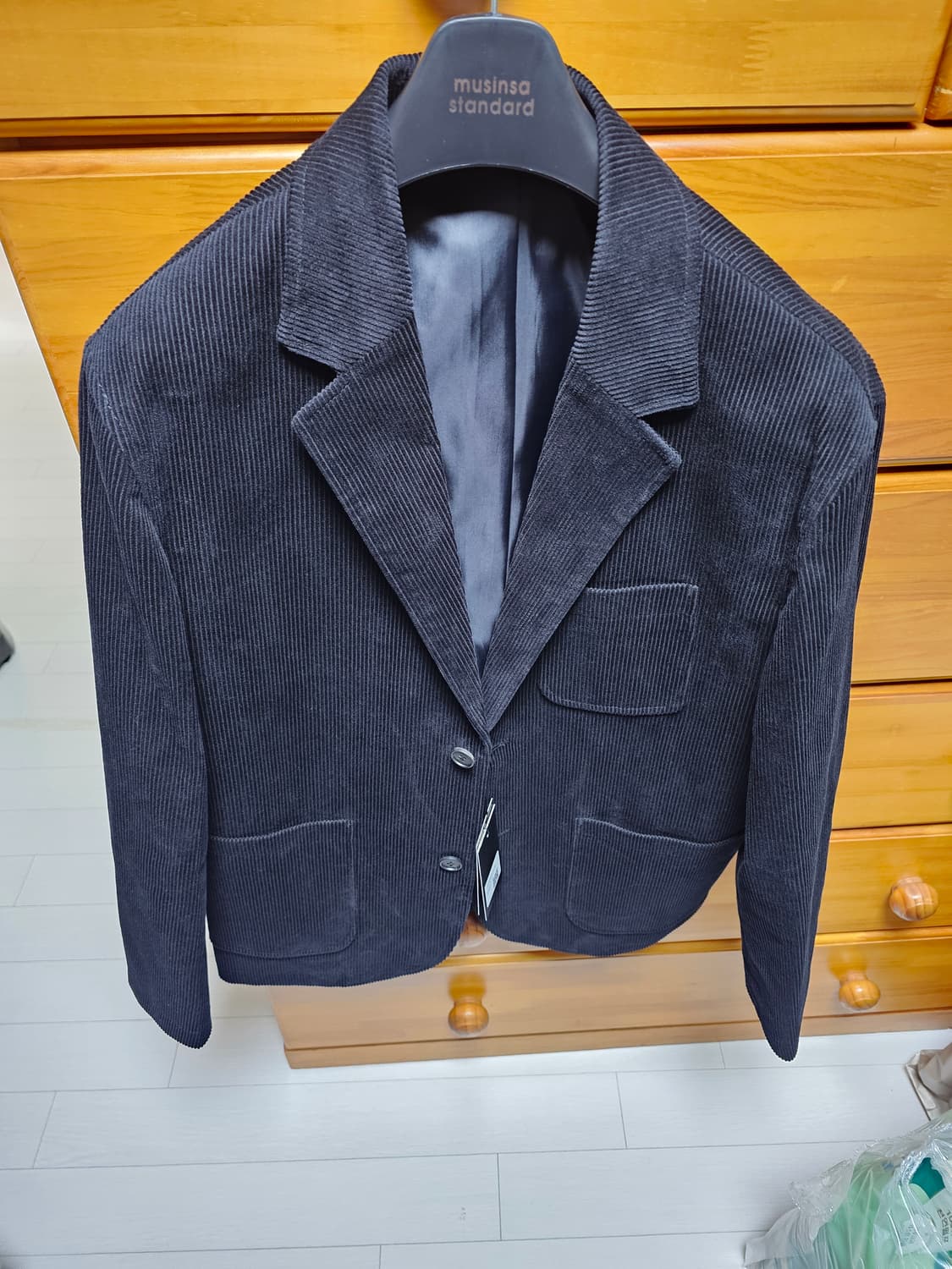 새상품 무신사스탠다드 시티 워커스 코듀로이 블레이저 블랙 상품이미지1