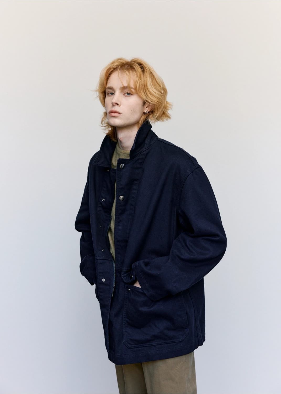 [S] 더로우 the row 프랭크 frank 코튼 자켓 인디고 상품이미지7