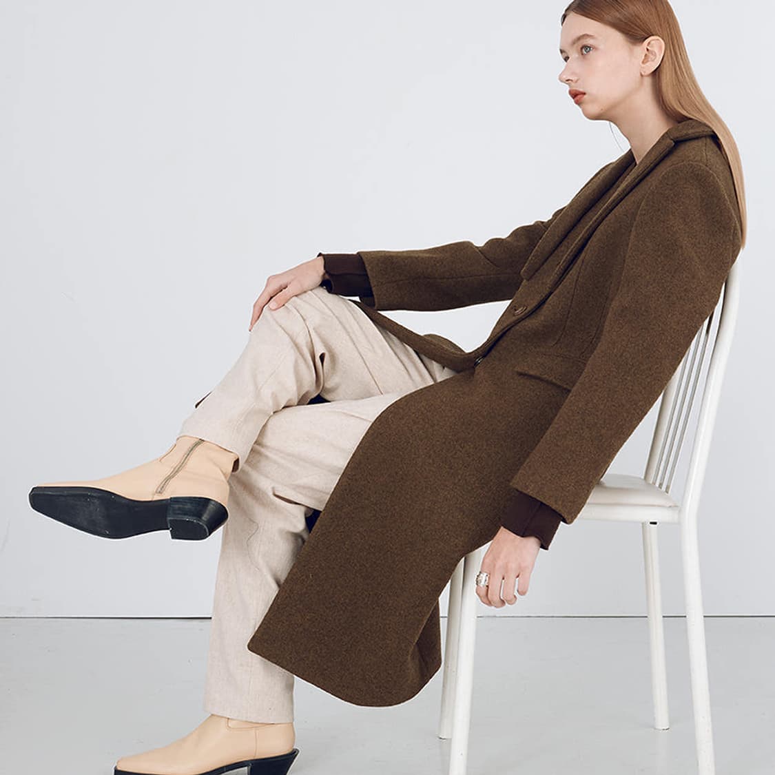 분더캄머 울 싱글 코트 (차콜/S) 상품이미지6