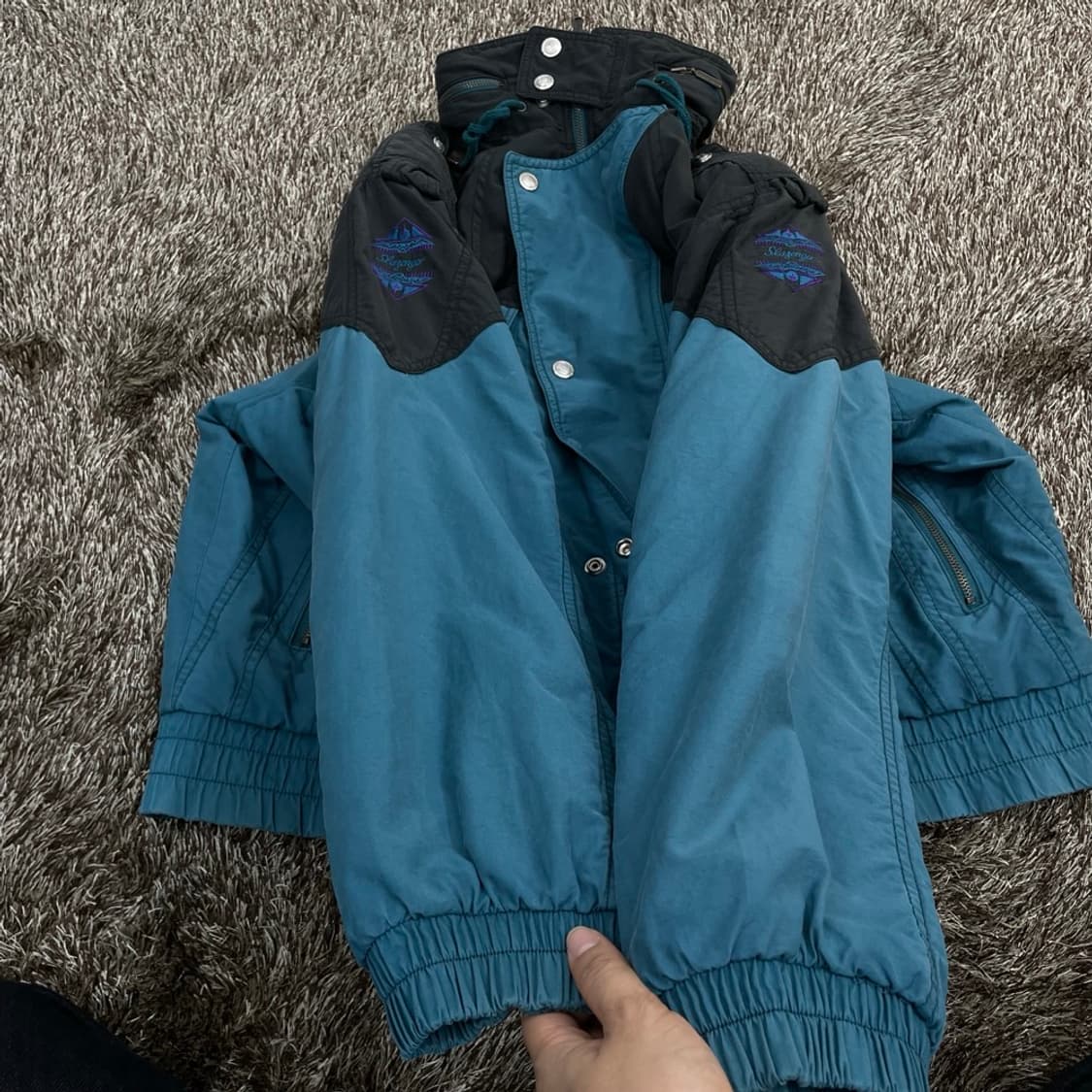 슬레진저 SLAZENGER 90s 올드스쿨 투톤 윈터 점퍼 EEL 상품이미지8