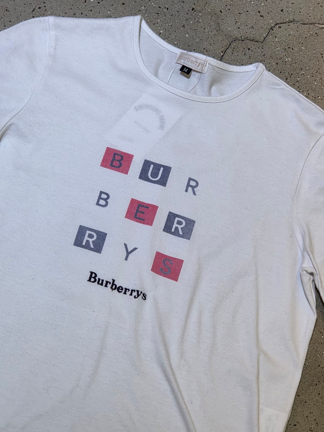 Burberry 버버리 화이트 반팔티 상품이미지1