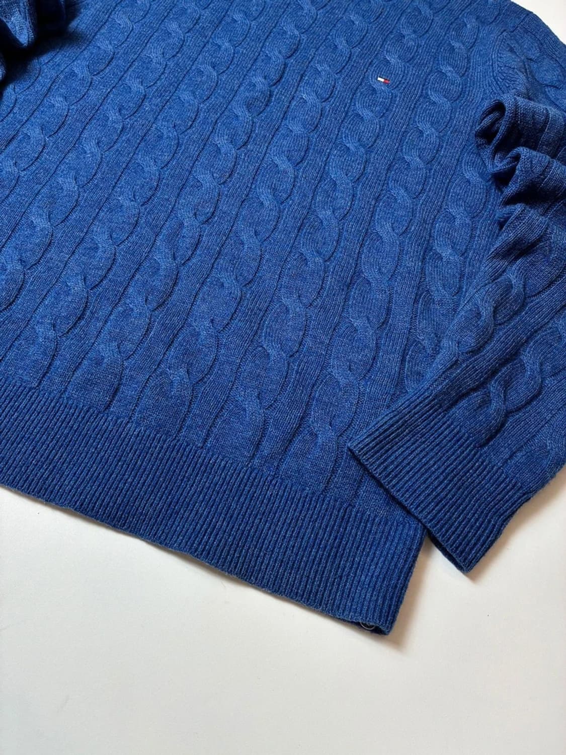 타미힐피거 솔리드 꽈배기 울 니트 PN8214 상품이미지4