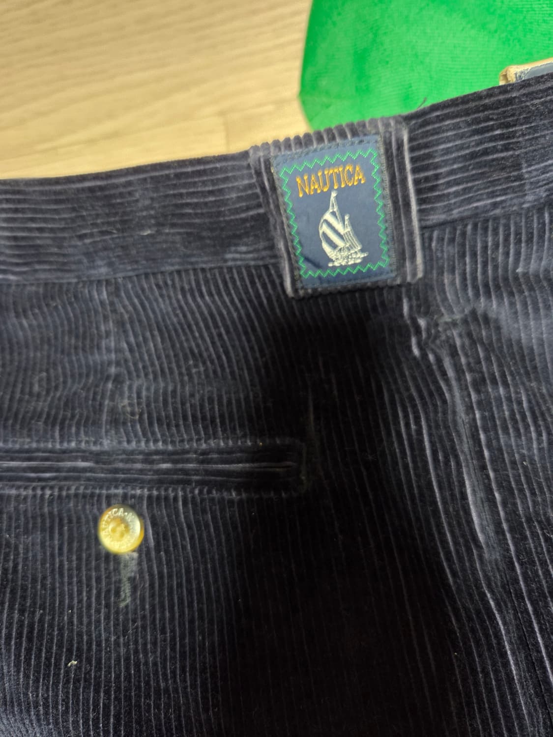 (미착용 새상품)NAUTICA 네이비 곤색 코듀로이 팬츠 면바지 상품이미지1