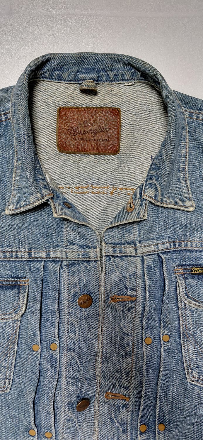 랭글러 2세대 트러커 데님 베스트 빈티지 M 상품이미지2