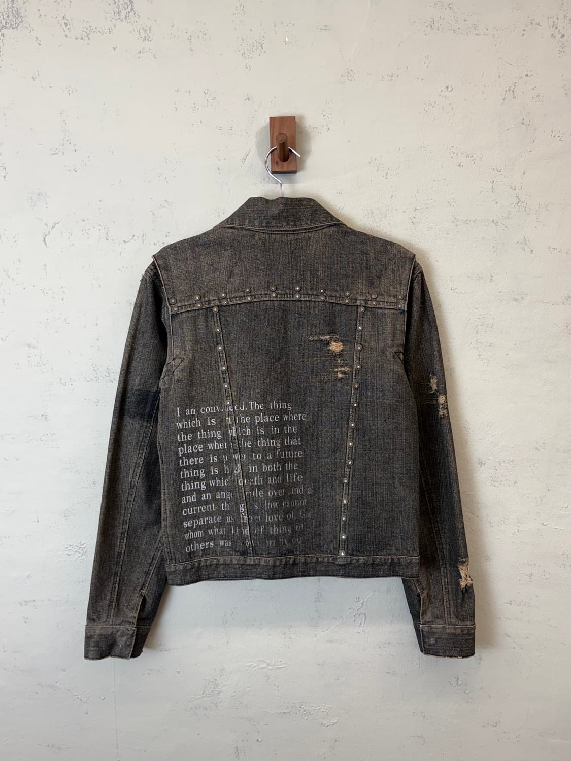 JPN 빈티지 레터링 큐빅 집업 데님 자켓 상품이미지2