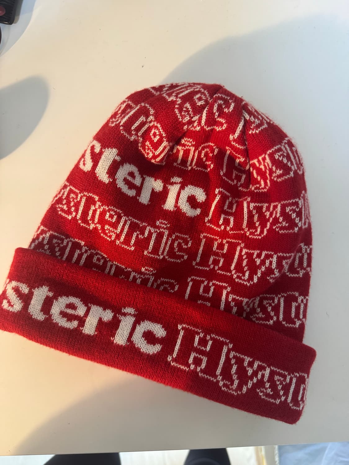 히스테릭글래머 레드 비니 상품이미지1