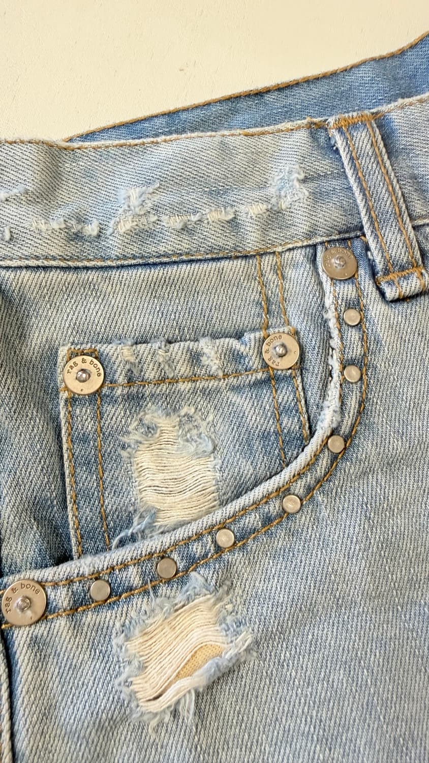 랙앤본 Rag & Bone 데님 숏팬츠 26인치 정가 36만원대 디테일이 상품이미지2