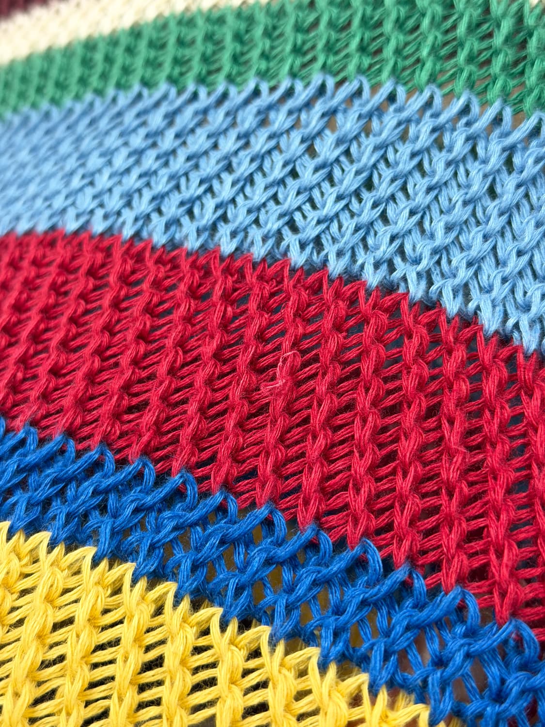 위켄드 막스마라 멀티 컬러 스트라이프 린넨 니트 스웨터 상품이미지6