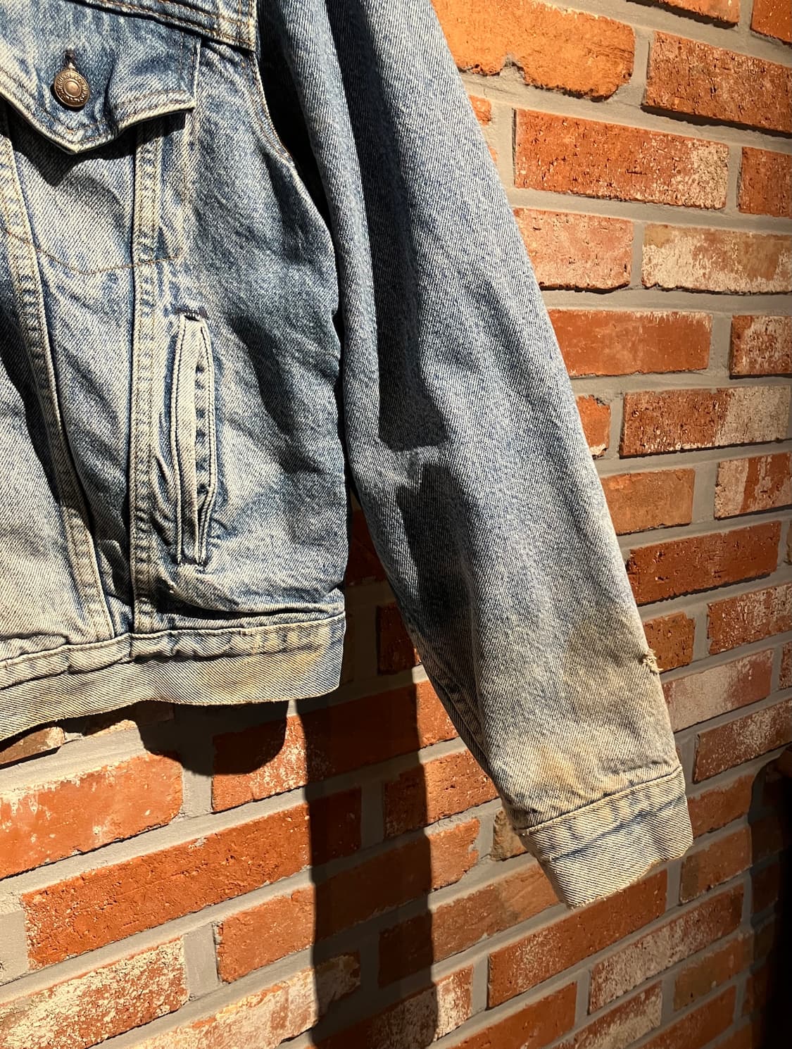 80s 90s USA 빈티지 리바이스 버팔로 안감 3세대 데님 자켓 상품이미지4